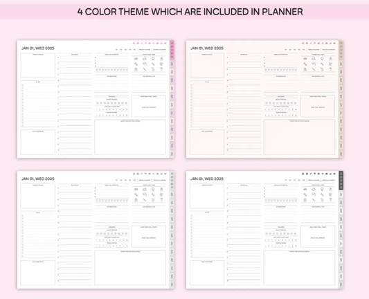 Digital Planner 2025 2026 2027 Goodnotes Planner Template Daily Weekly Monthly Planner Minimalist All-in-One Planner Notability iPad Planner